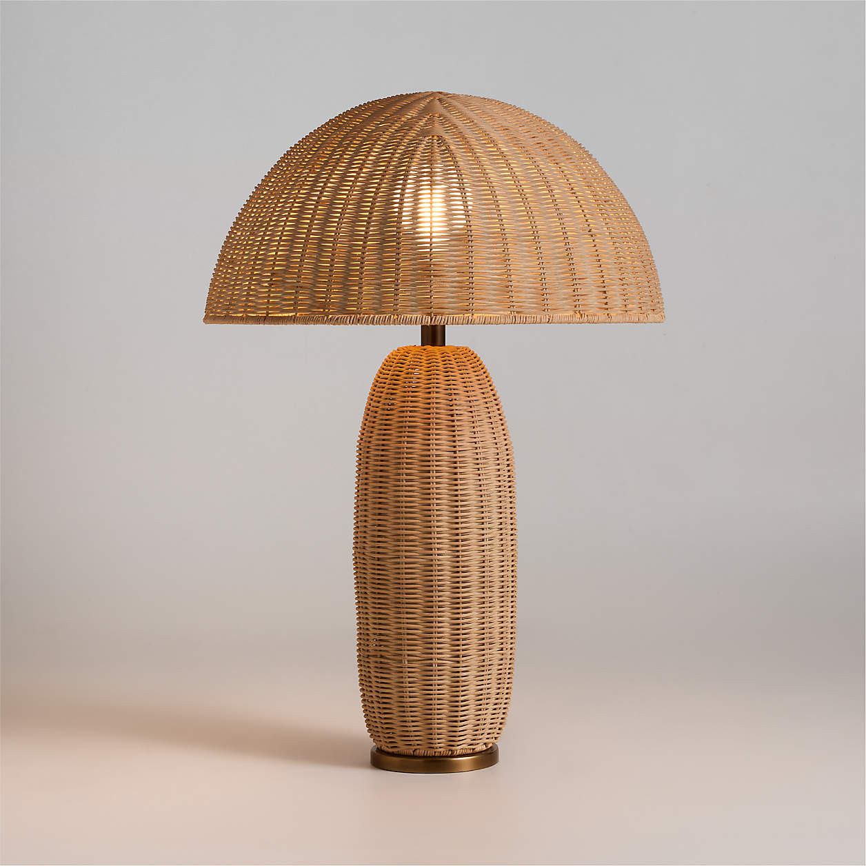 Pearl Rattan Table Lamp 25" by Brigette Romanek + Reviews | Crate & Barrel | Crate & Barrel