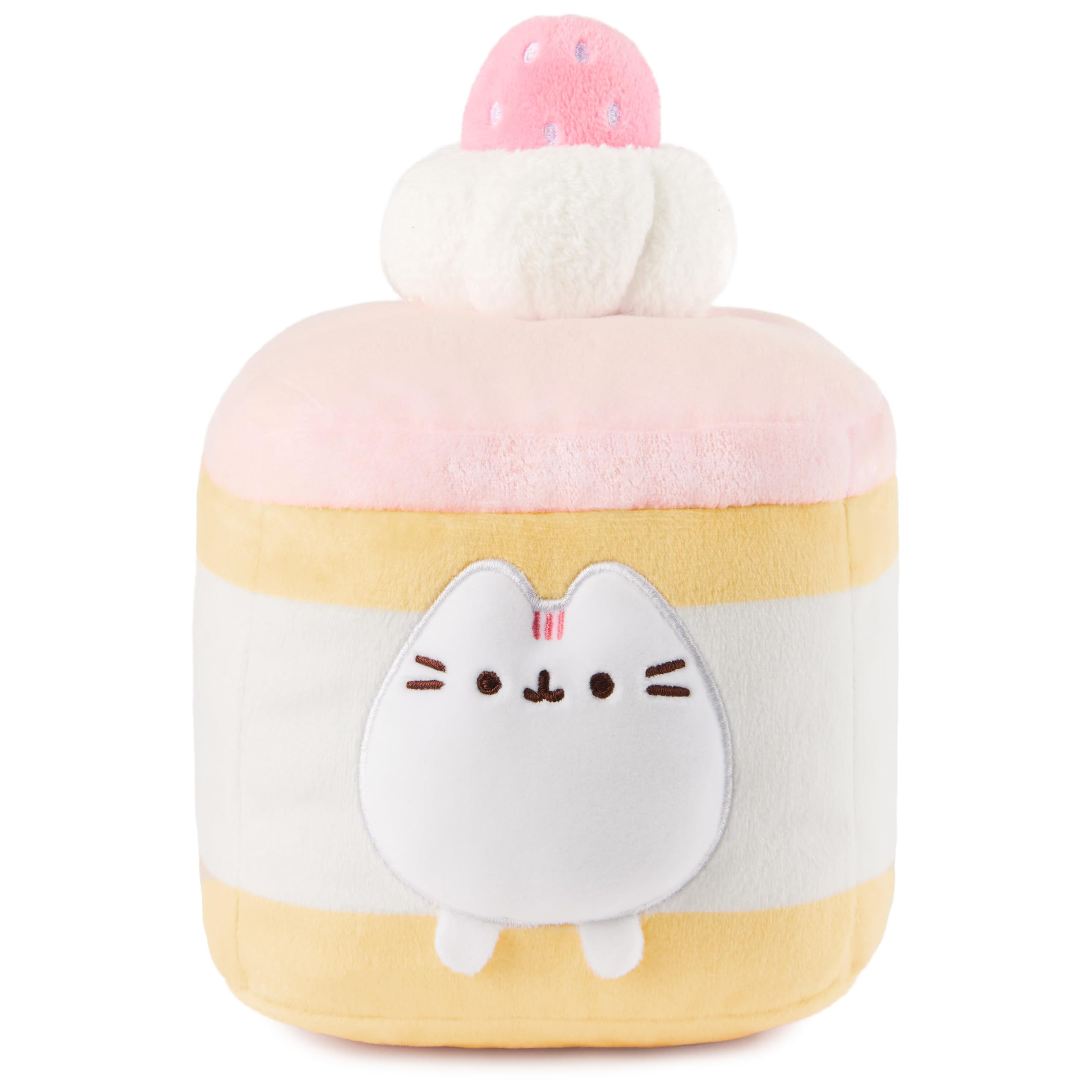 GUND Pusheen Strawberry Sponge Cake Plush, Squishy Toy, Collectible Plush Toy, Dessert Plush, Cat... | Amazon (US)