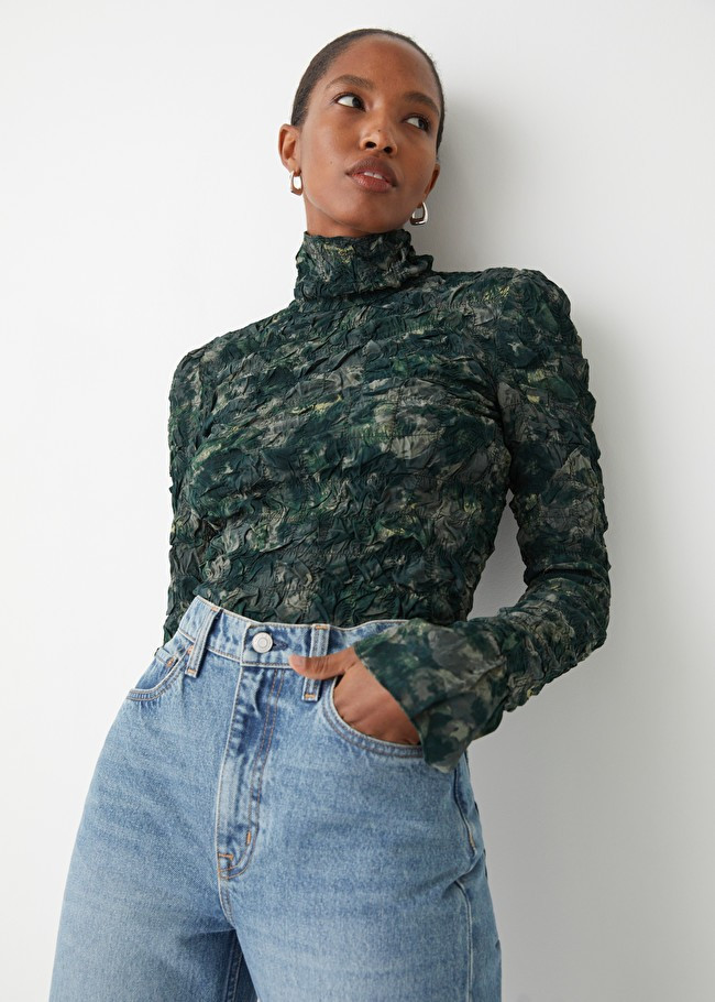 Smocked High Collar Top | & Other Stories (EU + UK)