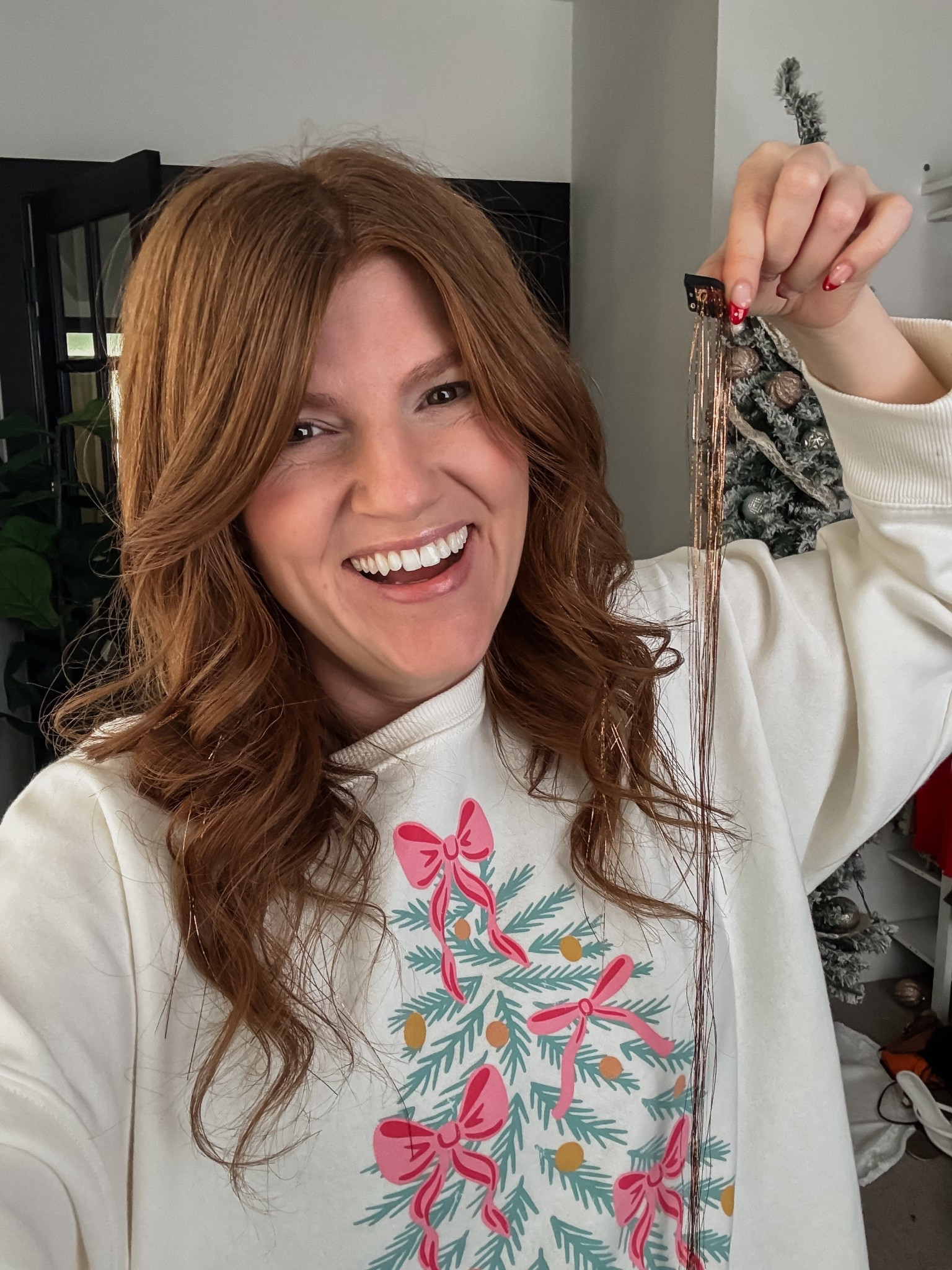 Hair tinsel for the holidays! Clips in from Amazon. 

#LTKFindsUnder50 #LTKHoliday #LTKBeauty