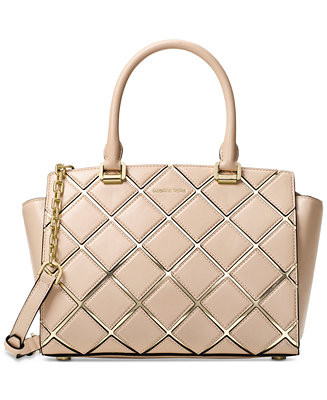 MICHAEL Michael Kors Selma Medium Top Zip Satchel | Macys (US)