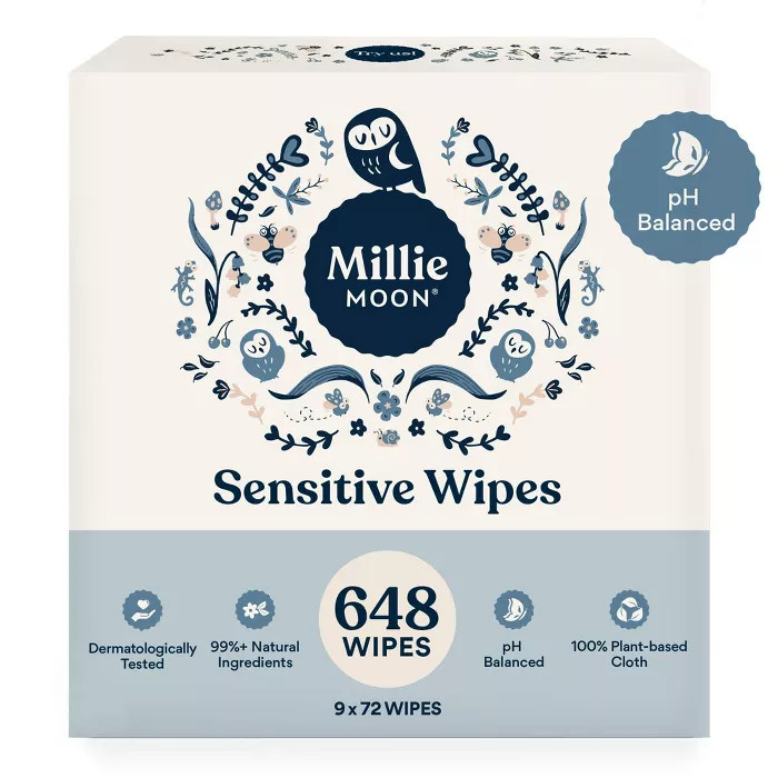 Millie Moon Sensitive Wipes (Select Count) | Target