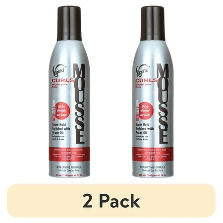 (2 pack) Vigorol Curling Mousse 12 oz. Frizzy Hair Type Moisturizing Anti-Frizz Unisex | Walmart (US)