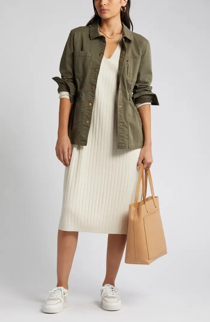 Long Sleeve Rib Sweater Dress | Nordstrom