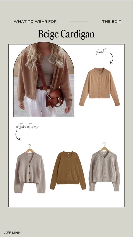 Outfit Inspiration, Transitional Style, Spring Outfit, Beige Cardigan, Massimo Dutti, & Other Stories, Arket

#LTKeurope #LTKstyletip #LTKSeasonal