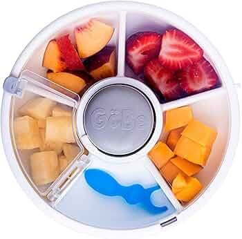 GoBe Kids Snack Spinner - Reusable Snack Container with 5 Compartment Dispenser and Lid | BPA and... | Amazon (US)