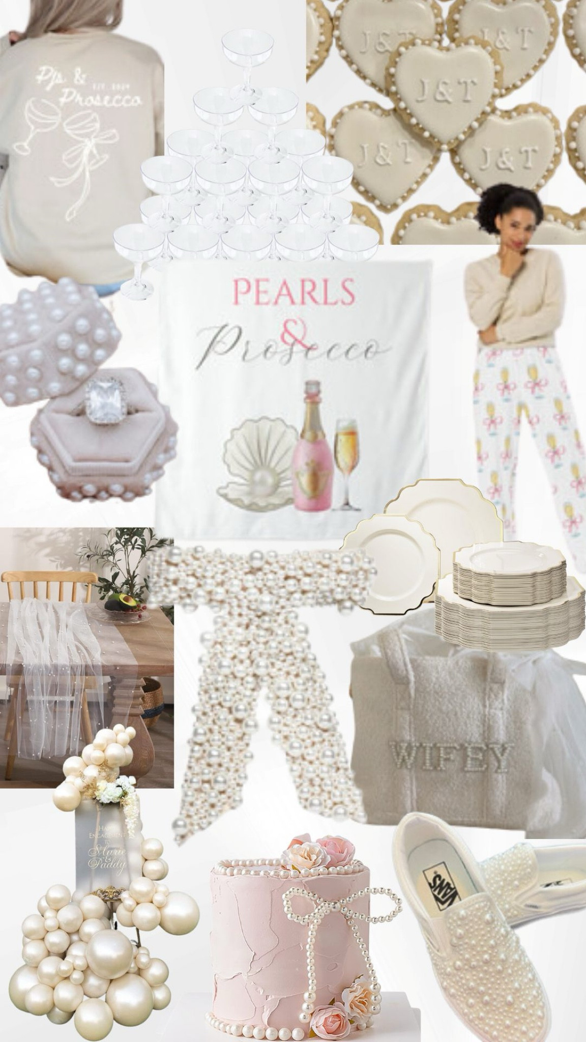 Elevate your bachelorette bash with a touch of class! 🥂✨ Discover the must-haves for a Pearls & Prosecco themed party. From pearl-studded accessories and elegant glassware to chic party favors, we’ve got everything to make your celebration as sparkling as a glass of bubbly. Cheers to sophistication and a dash of sparkle for the bride’s last single soirée! #PearlsAndProsecco #ProseccoPartyEssentials #BachelorettePartyEssentials

#LTKwedding #LTKstyletip #LTKparties