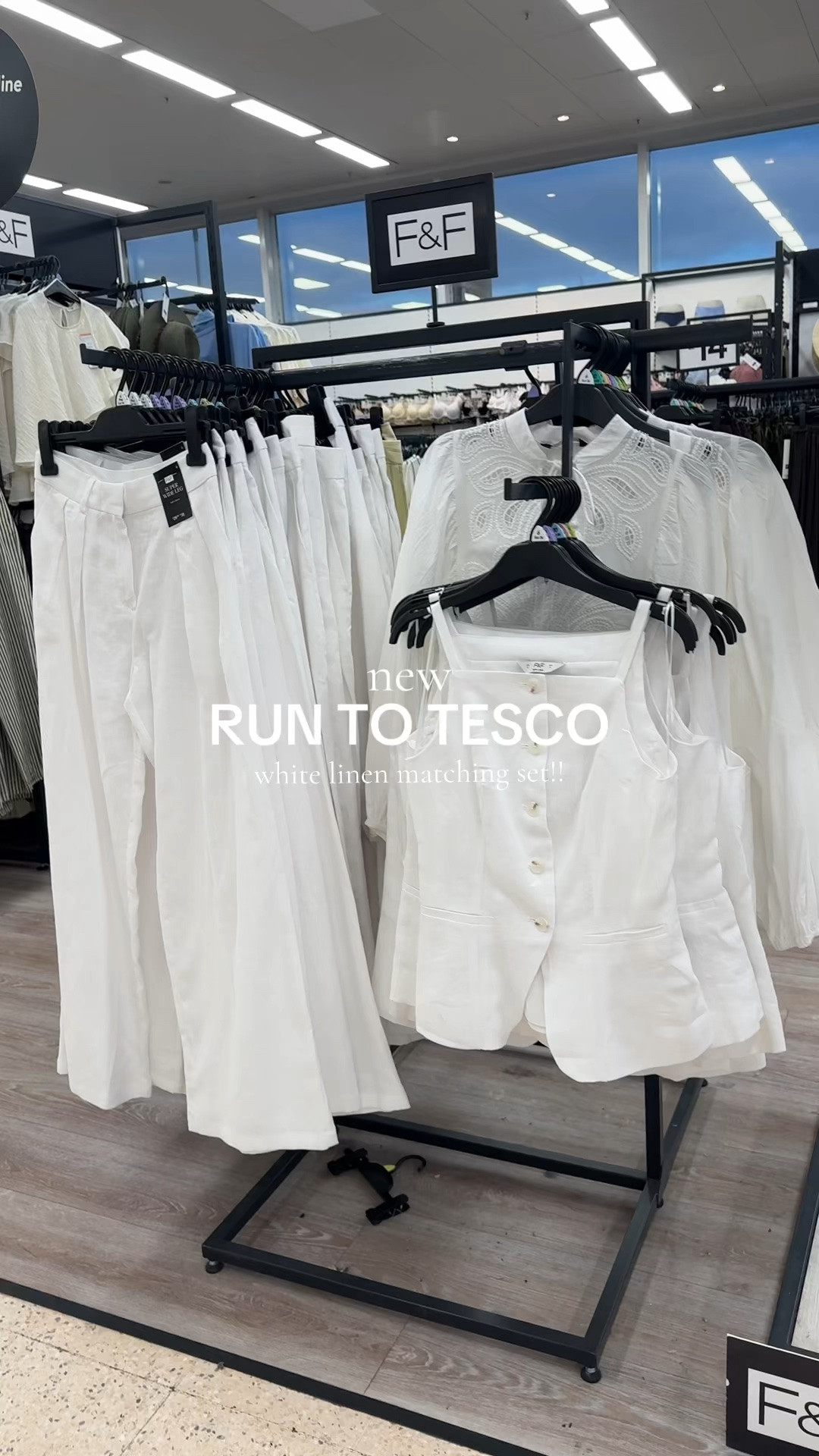 F&F Tesco matching white linen set!! ✨🤍

#LTKuk #LTKspring #LTKsummer