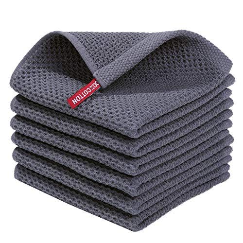 Homaxy 100% Cotton Waffle Weave Kitchen Dish Cloths, Ultra Soft Absorbent Quick Drying Dish Towels,  | Amazon (US)