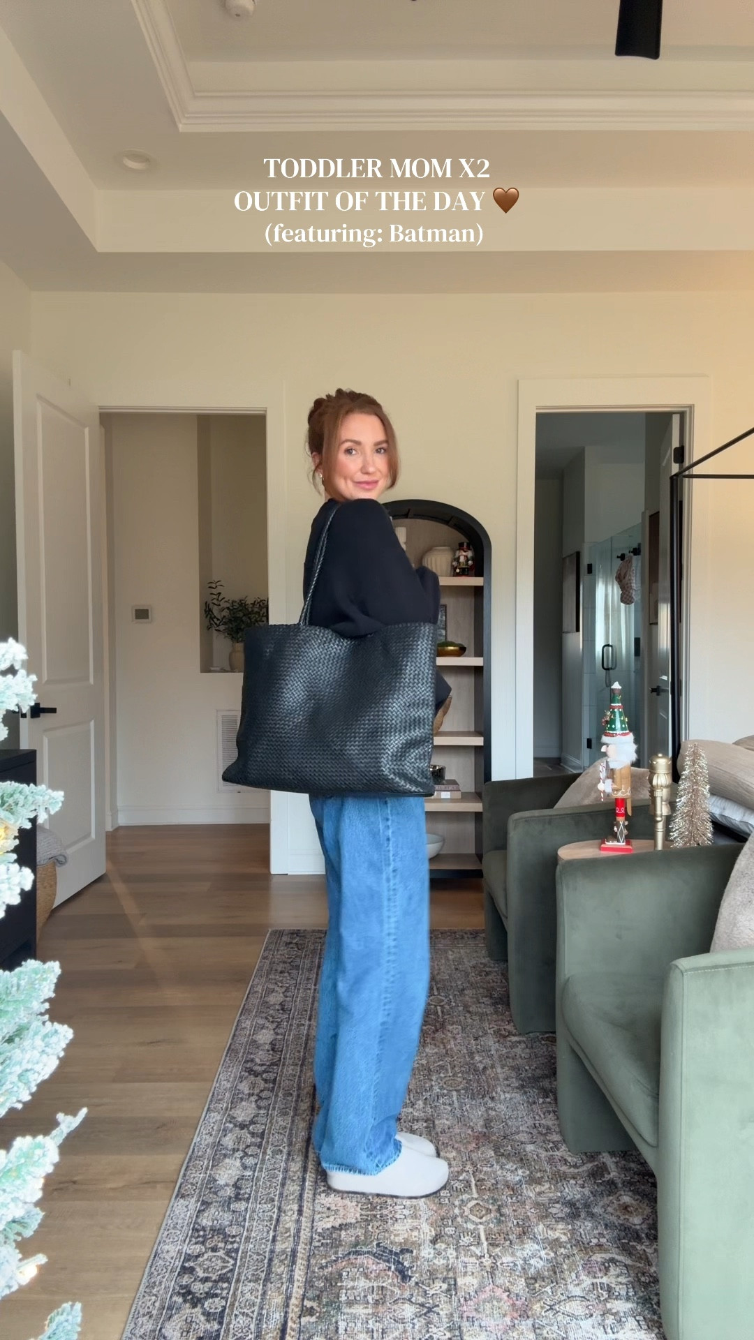 The cutest lil Batman’s crashing my OOTD 😍 I sized up 2 in the sweatshirt, jeans fit TTS, & I went down 1/2 in the shoes  

#LTKdayinmylife #LTKootd #LTKmomlife