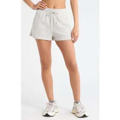 Zella Go Easy French Terry Shorts in Green Timber at Nordstrom, Size X-Large | Nordstrom