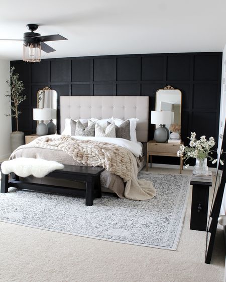 My most selling piece of furniture is this amazing bed so affordable and comfortable and such a great quality, bedroom decor, bedroom furniture, olive tree, planter, mirror, lamp, ceiling fan, rug, blanket 

#LTKstyletip #LTKhome #LTKsalealert