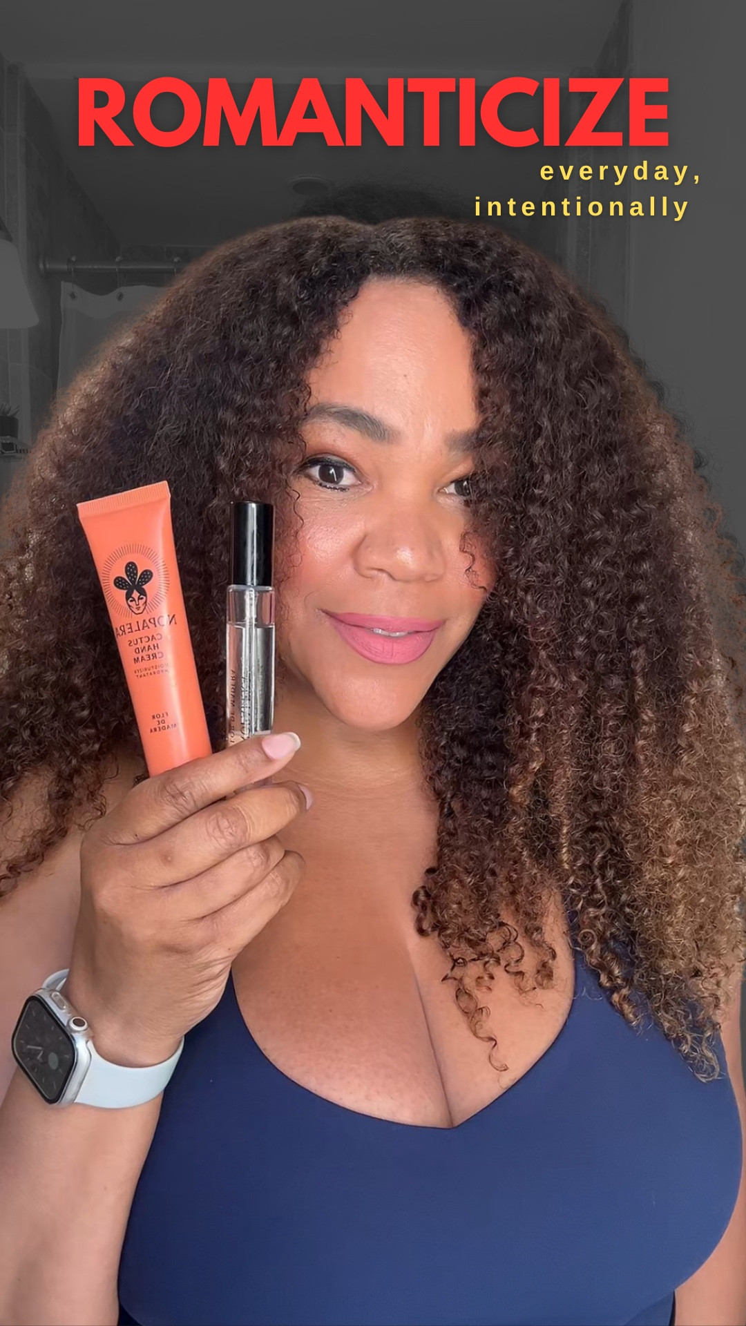 Ladies over 40: Gentle reminder to slow it down and romanticize your life intentionally. At 49, I know that I am doing that every opportunity I get. 🧖🏾‍♀️ #nopalerapartner 

Doing that with my @nopalera.co Hand Cream + Travel Perfume ✨ This Latina owned brand fragrance blends tamarind and Mexican citrus with soft violet, jasmine petal, and vetiver, musk and cedar wood. Smells subtle and warm. So good! 