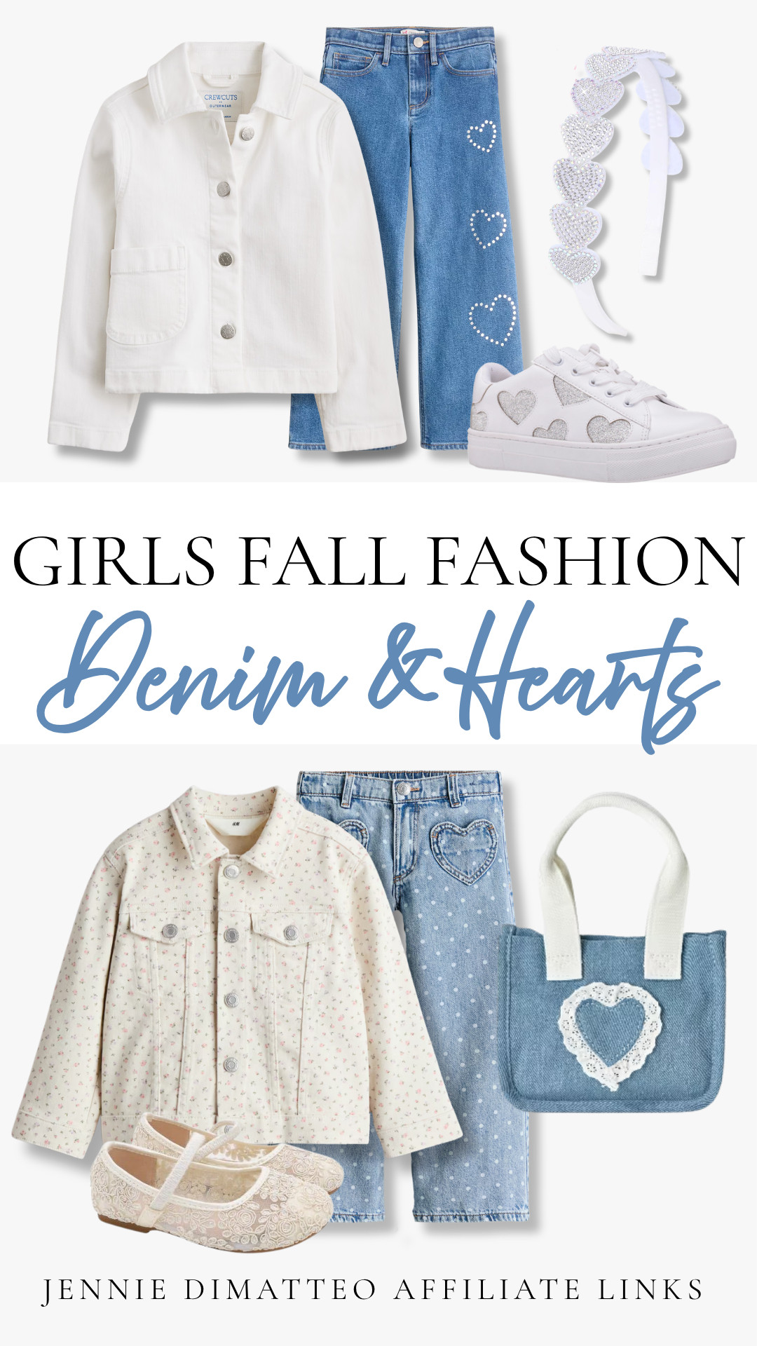 Denim & Hearts 🤍 such a cute little combo for fall!! Loving all the heart details mixed with denim, lace & a little sparkle ✨🤍

#GirlsFallFashion #GirlsFashion #KidsFallFashion #KidsStyle #GirlMom #DenimStyle #HeartDetails #GirlyStyle #FallOutfits #GirlsOutfits #KidsOutfits #FallFashion #LTKKids #LTKFamily #LTKFinds #LTKStyleTip 

 #LTKootd #LTKSaleAlert #LTKKids
