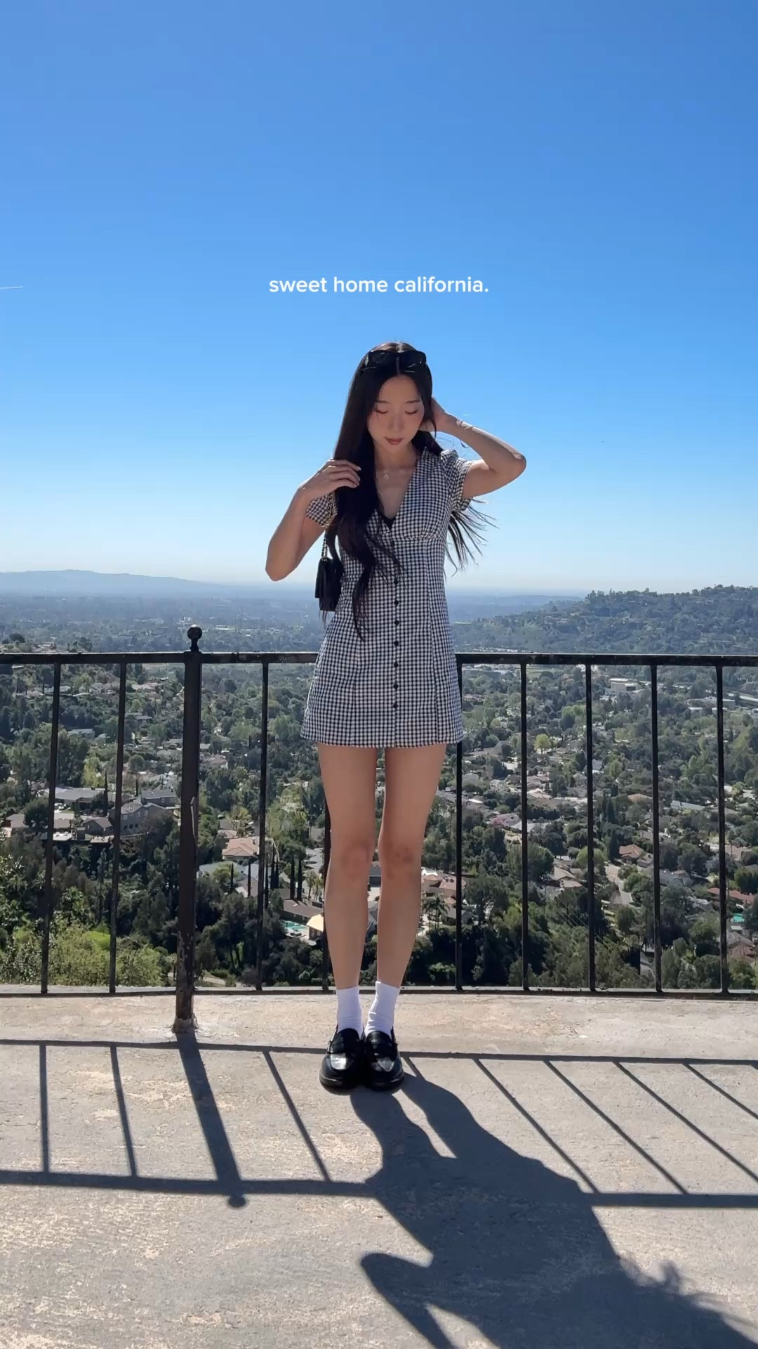 los angeles outfit of the day, spring gingham mini dresss

#LTKootd #LTKPetite #LTKSpringSale