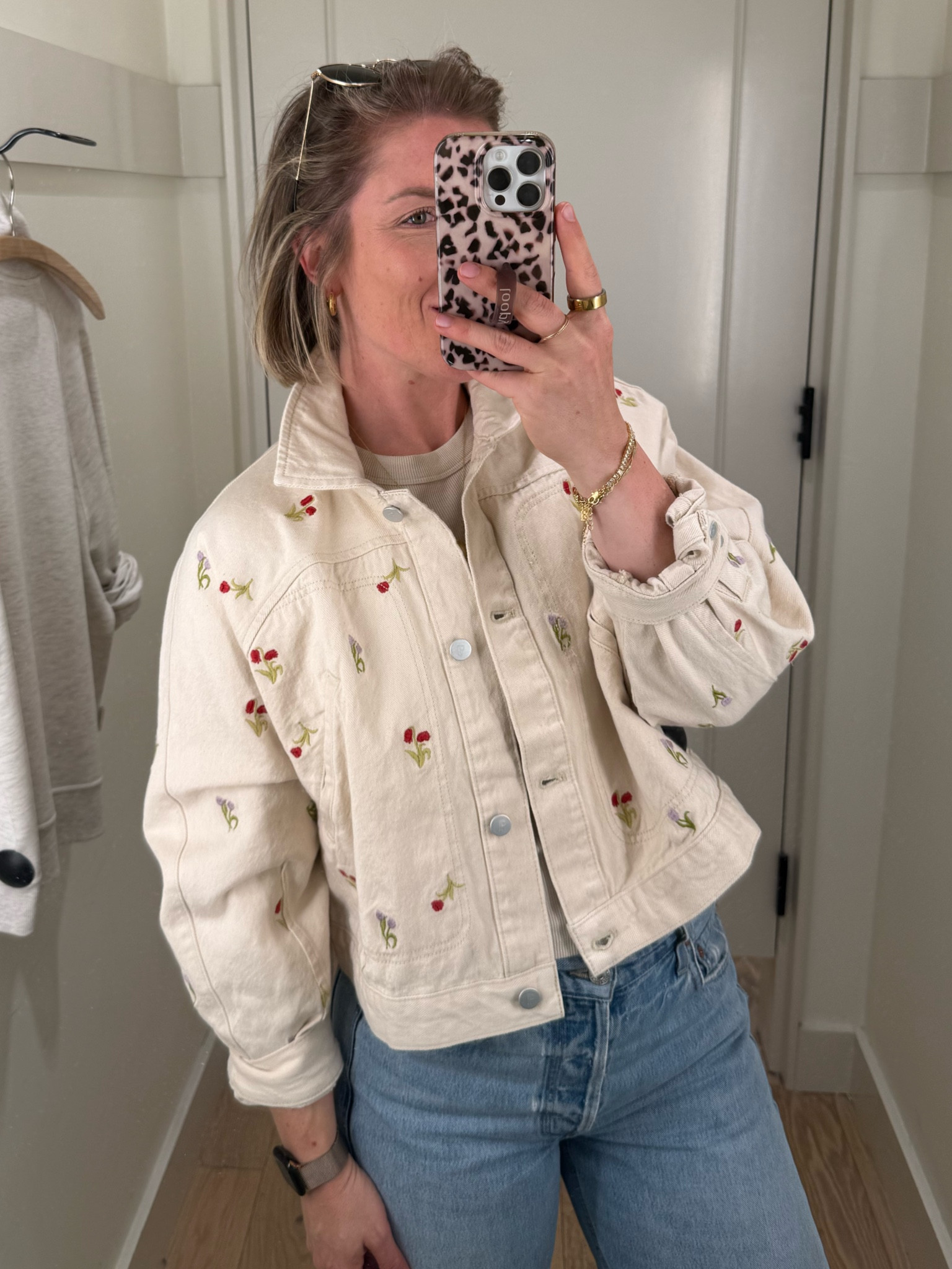 Sweet tulip embroidered spring jacket!!!

#LTKMothersDay #LTKmomlife