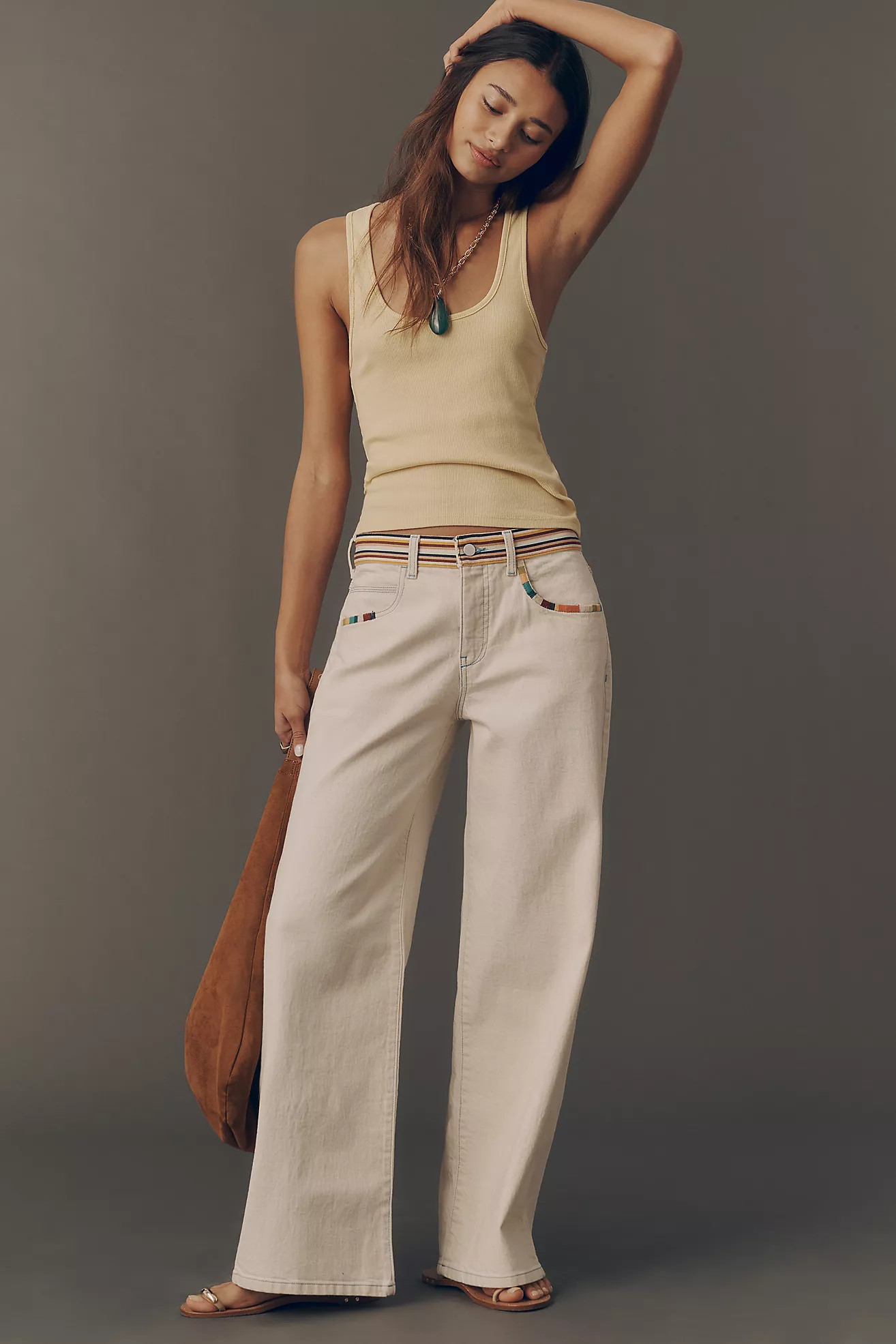 Pilcro Low-Rise Wide-Leg Jeans | Anthropologie (US)