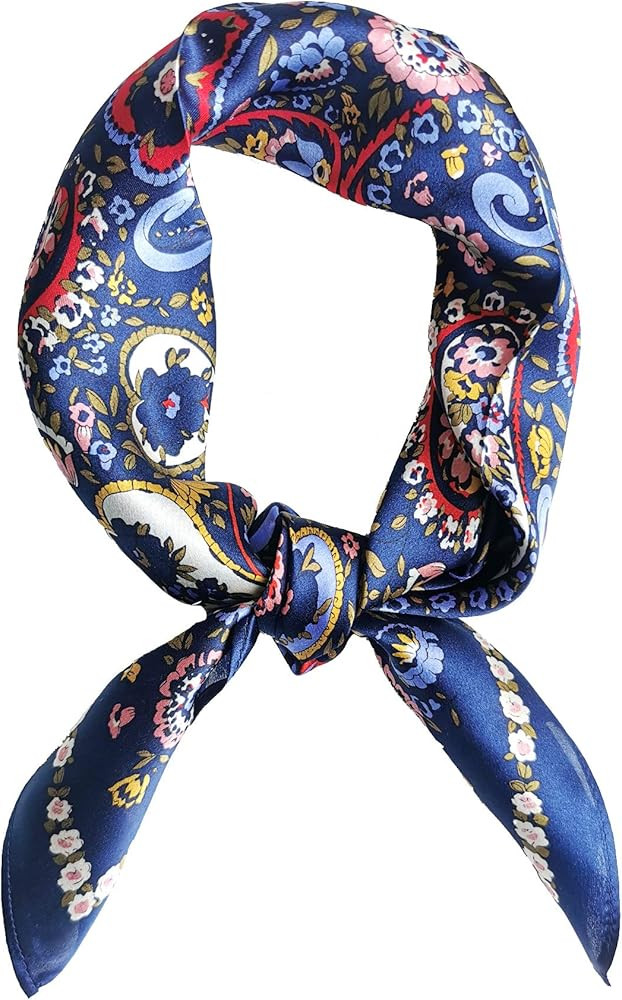 MEISEE Mulberry Silk Scarfs Women Small Square Scarf 21" x 21" Breathable Lightweight Neckerchief... | Amazon (US)