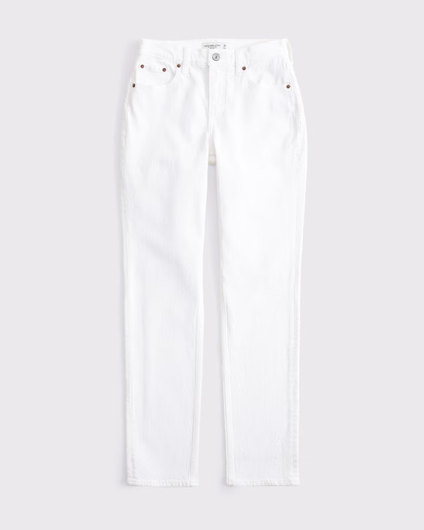 Curve Love Mid Rise 90s Straight Jean | Abercrombie & Fitch (US)