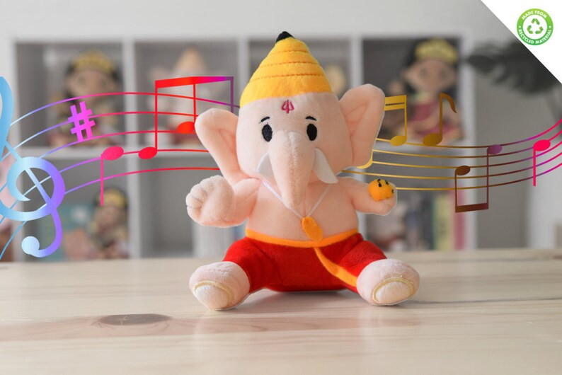 MODI TOYS - Baby Ganesh Mantra-singing Hindu Plush Toy (small - 7 Inch) - Etsy Canada | Etsy (US)