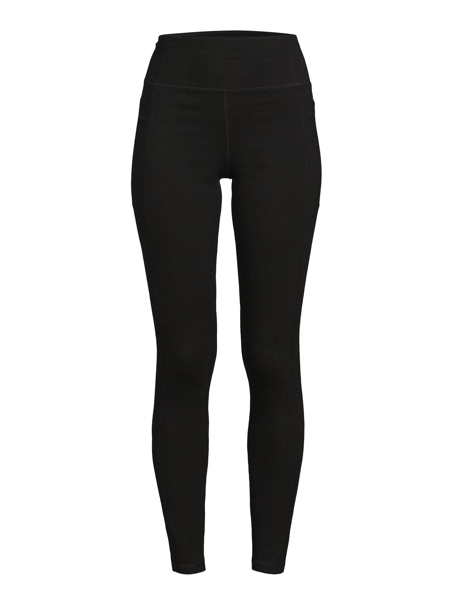 Athletic Works Women's Stretch Cotton Blend Ankle Leggings with Side Pockets - Walmart.com | Walmart (US)