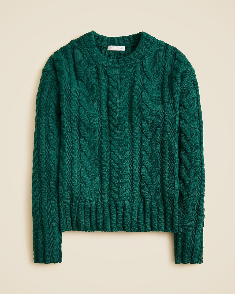 Cable-knit crewneck sweater | J. Crew US