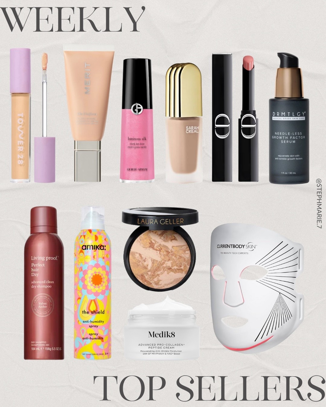 This weeks top sellers according to you ✨

These makeup, skincare, and hair care products are the real deal and I hope you love them as much as I do! Use code STEPHANIELED to save on the red light LED mask!

#LTKBeauty #LTKOver40 #LTKselfcare