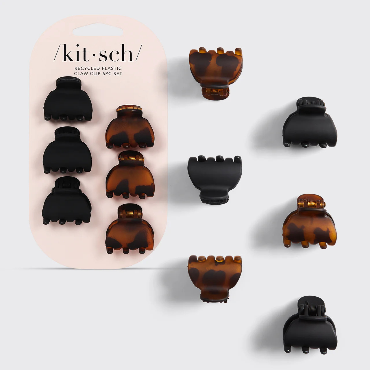 X-Small Claw Clips 6pc - Recycled Plastic | Kitsch