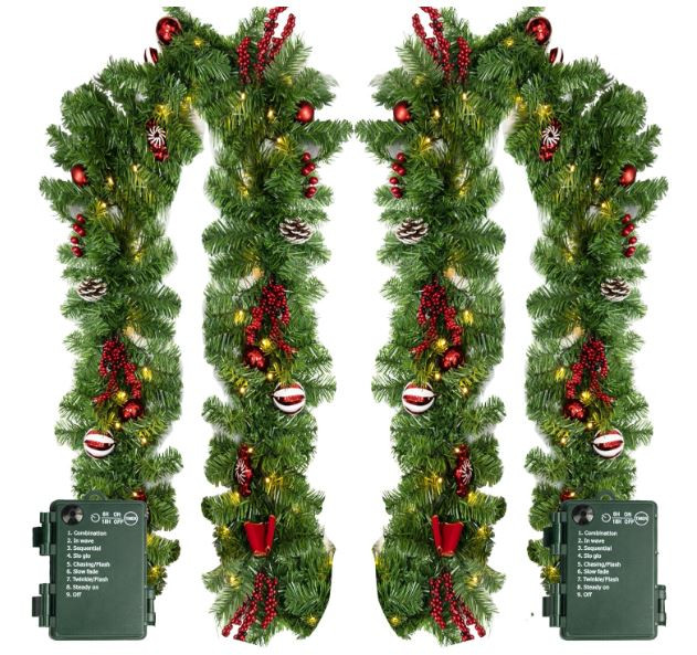 10% off!

Nerosun 9FT Christmas Garland with 50LED Lights, 2 Pack Battery Operated Prelit Garland Christmas Decorations Timer 8 Mode, Artificial Outdoor Christmas Garland Greenery Pinecone for Indoor Decor 

 #LTKSeasonal #LTKSaleAlert