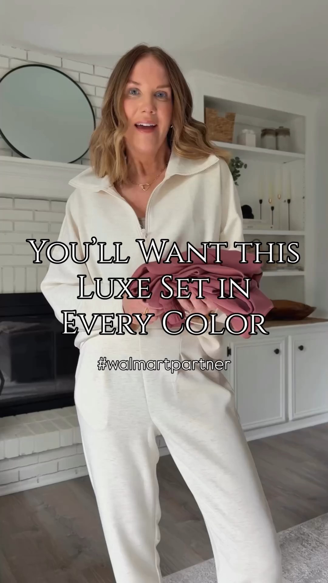 Luxe and $18? #walmartpartner These sets feel like they cost $150 but the pieces are under $20! The fabric has a cloud like softness and all the details feel and look so elevated. 
Type the word ME for 🔗s! Perfect for travel, errands, kid sports. Available in 4 beautiful fall colors. 

Travel outfit, errands outfit, school drop off outfit, mom ootd, mom style, matching set, comfy style, casual fall outfit idea, sports mom #walmartfashion @Walmart