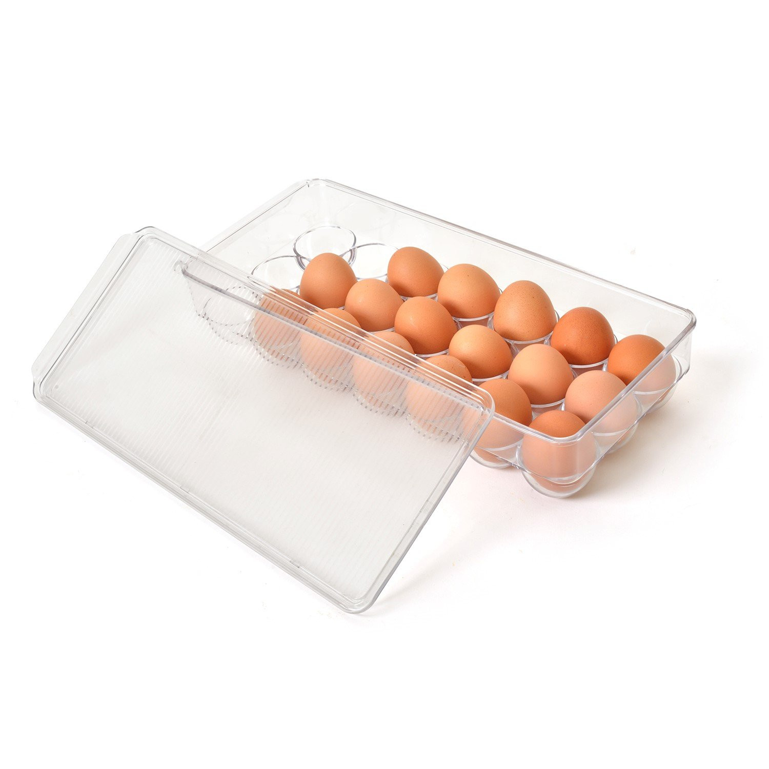 Totally Kitchen Egg Holder for Refrigerator, Fridge Organizers and Storage Clear, BPA-Free Plastic S | Amazon (US)