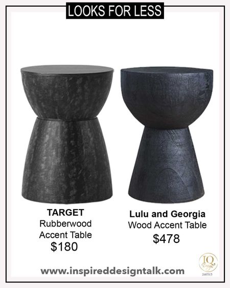 Look for less black accent table. Target finds, wood side table, living room decor, apartment furniture 

#LTKover40 #LTKhome #LTKstyletip