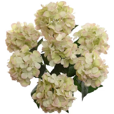 Ultra Realistic Faux Silk Hydrangea Arrangement - for Home Decor | Wayfair North America