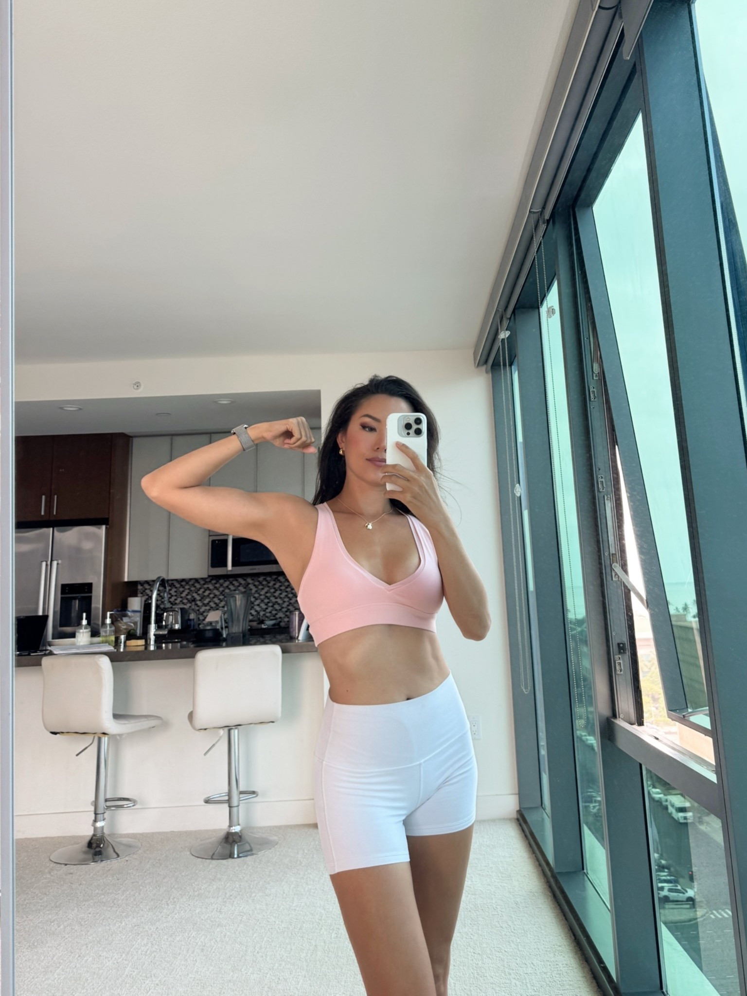 Pink and white is always a cute combo! Size 6 in Lululemon and size small in csb!

#LTKfitnessgoals #LTKootd