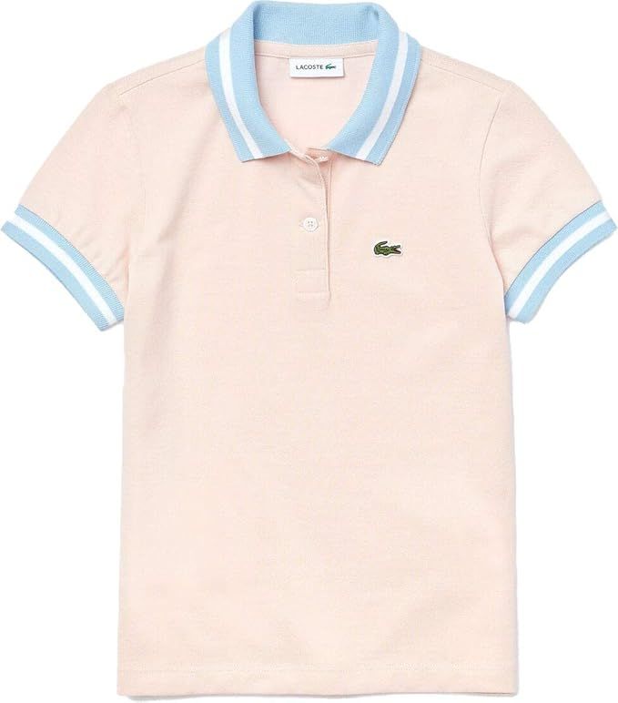 Lacoste Girls Short Sleeve Semi-Fancy Polo Shirt | Amazon (US)