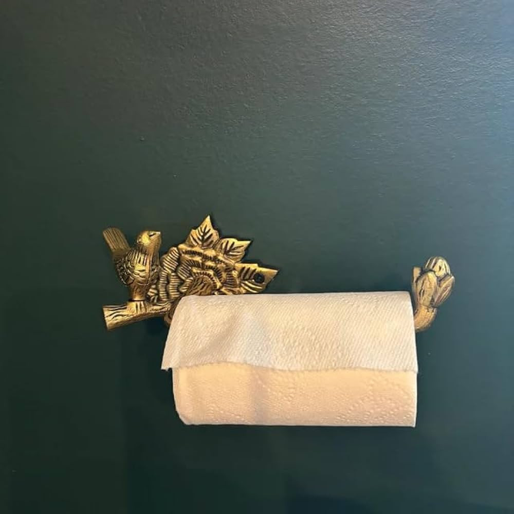 STYLENT Decor Solid Brass Bird Antique Toilet Paper Roll Holder Bathroom Accessories Retro Toilet... | Amazon (US)