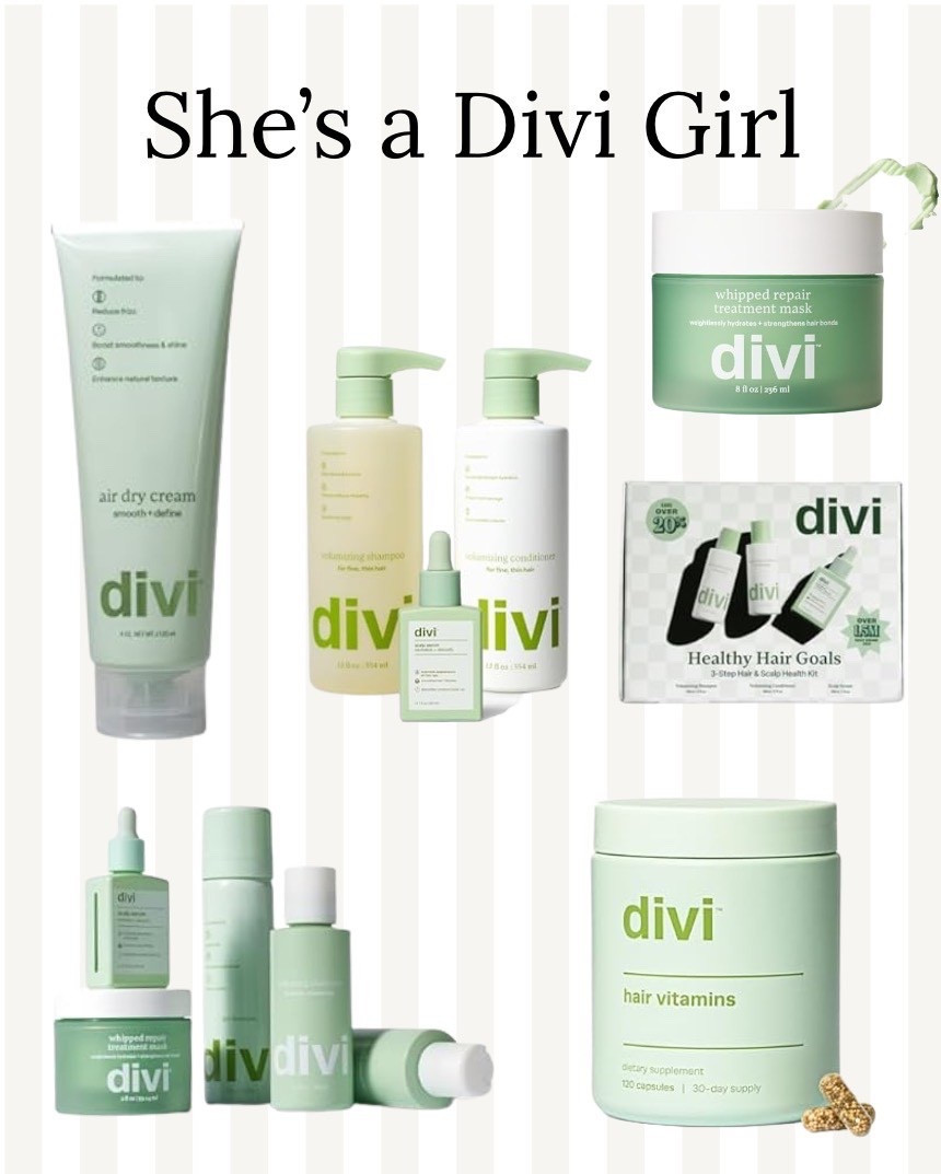 Divi hair care favorites all together — scalp serum, shampoo, conditioner, and supplements. If you’re working on hair growth, thinning, or just want a healthier routine, these are my must-haves. Everything is linked on LTK! 

#LTKmorningroutine #LTKGiftGuide #LTKselfcare
