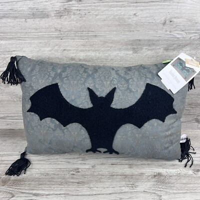 Hallmark Disney Haunted Mansion Bat Gray/Black Glow In The Dark Pillow NWT  | eBay | eBay US