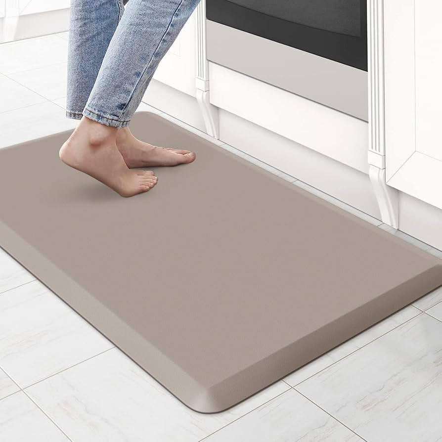 KitchenClouds Kitchen Mat Cushioned Anti Fatigue Rug 17.3"x28" Waterproof Non Slip Standing Desk ... | Amazon (US)