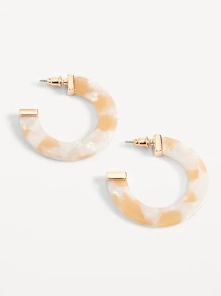 Gold-Plated Hoop Earrings for Women | Old Navy (US)