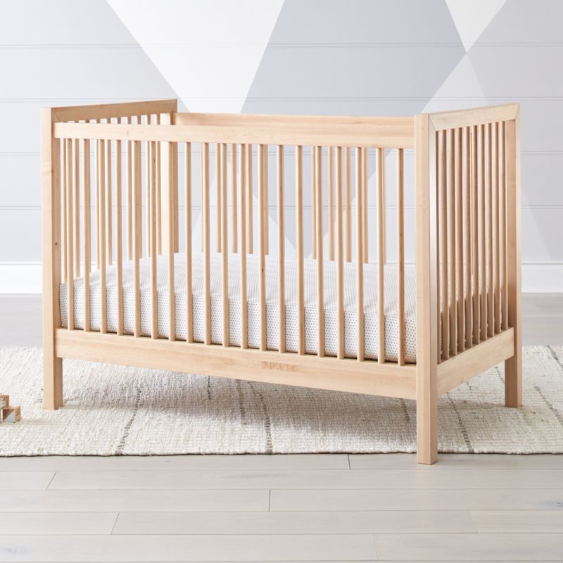 Andersen II Maple Wood Convertible Baby Crib + Reviews | Crate & Kids | Crate & Barrel