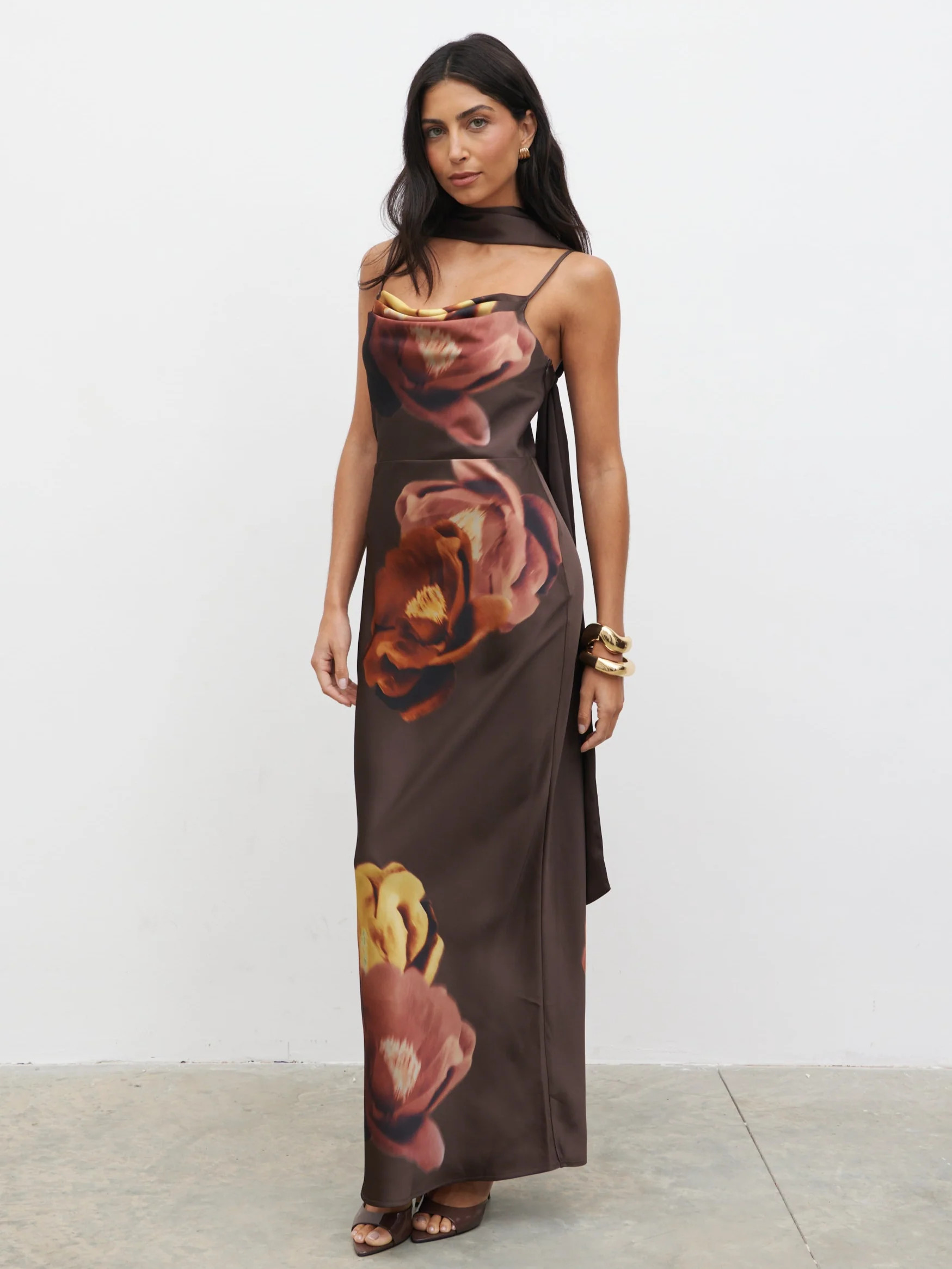 Keisha Scarf Maxi Dress | Pretty Lavish (UK)