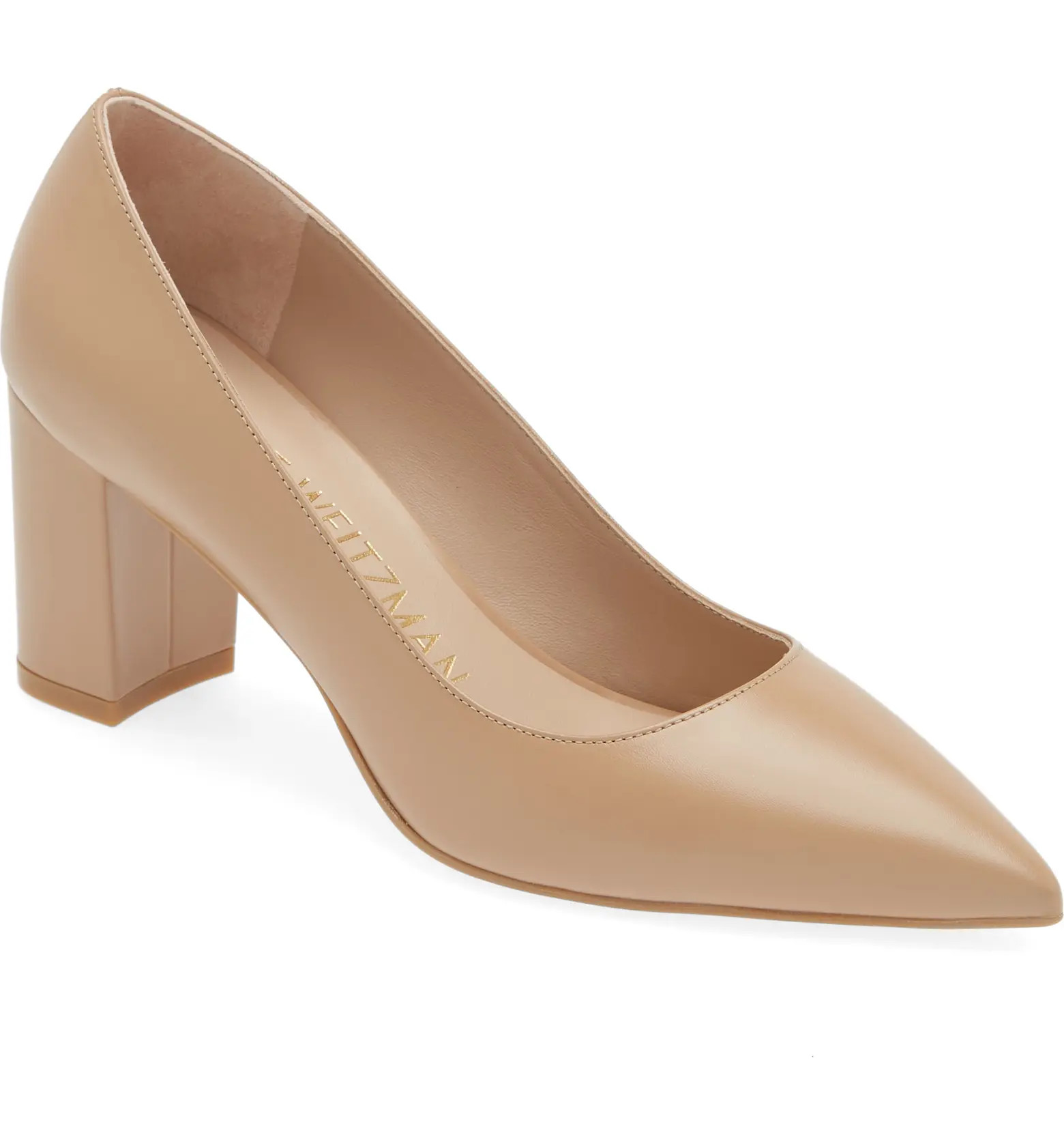 Stuart Weitzman Linsi 75 Block Pump (Women) | Nordstrom | Nordstrom