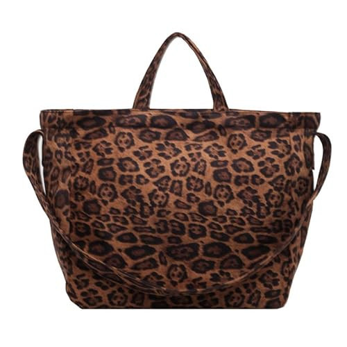 Cheetah Purses for Women Handbag, Fashion Tote Bag Canvas Hobo Bag Ladies Chic Shoulder Bags Handbags Leopard Print (brown) | Amazon (US)