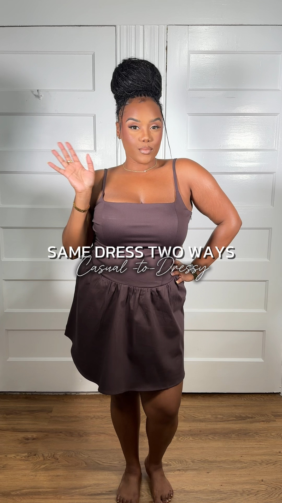 This dress= DYNAMITE 🙌🏾🎉 — Same Dress, 2 Ways

Dynamite Clothing, that is xo

Don’t we all LOVE a versatile piece? One we can style any way we please?! 

When I saw this dress the looks came to me instantly. Perfect length. Adjustable straps. Nice fit. YES YES YES! 🙌🏾

Metallic Bag: Zara (DM me on 📸 for link)
Shoes: Ego (Sold Out!!)

5’4 • 200LBS • Size XL

#LTKStyleTip #LTKSeasonal #LTKMidsize