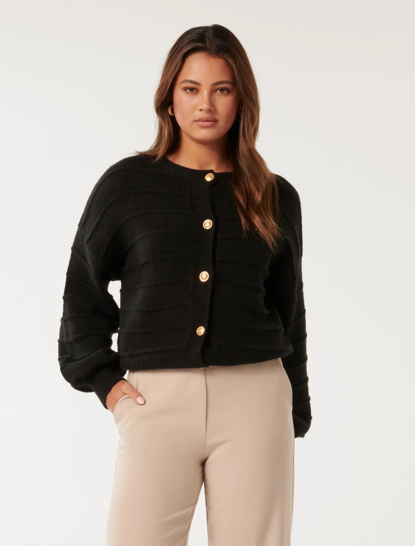 Monroe Cropped Knit Cardigan | Forever New (AU)