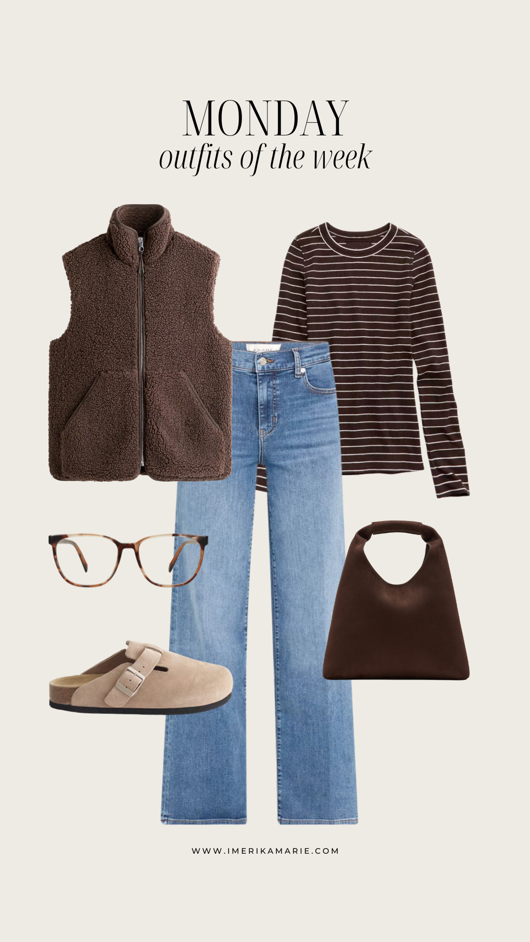 winter outfit. sherpa vest. jeans. striped long sleeve. clogs. suede brown bag. 

 

#LTKootd #LTKSeasonal #LTKPetite