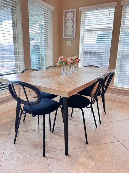 Dining room refresh with new rattan chairs 

#LTKstyletip #LTKfindsunder50 #LTKhome