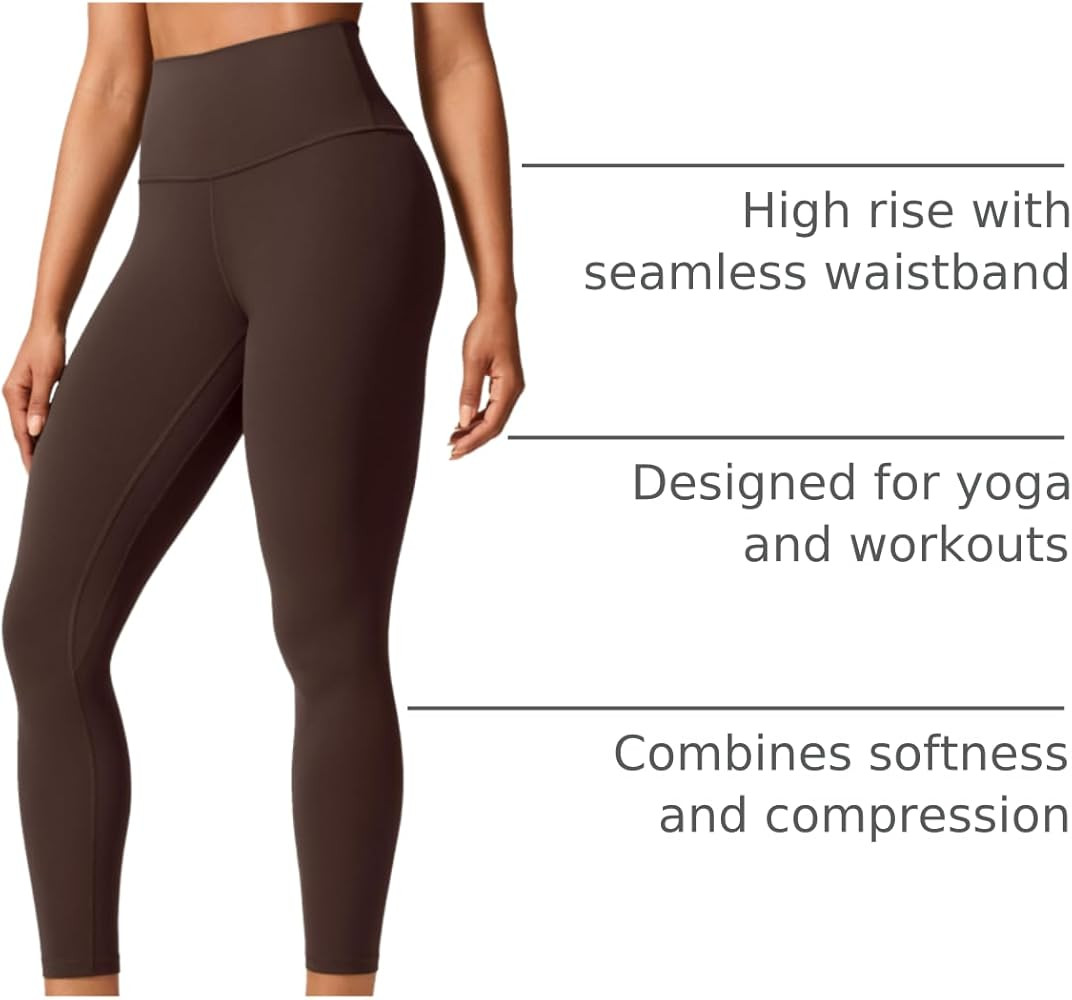 CRZ YOGA Butterlift Workout Leggings 25" - High Waisted Pilates Gym Athletic Womens Yoga Pants Bu... | Amazon (US)