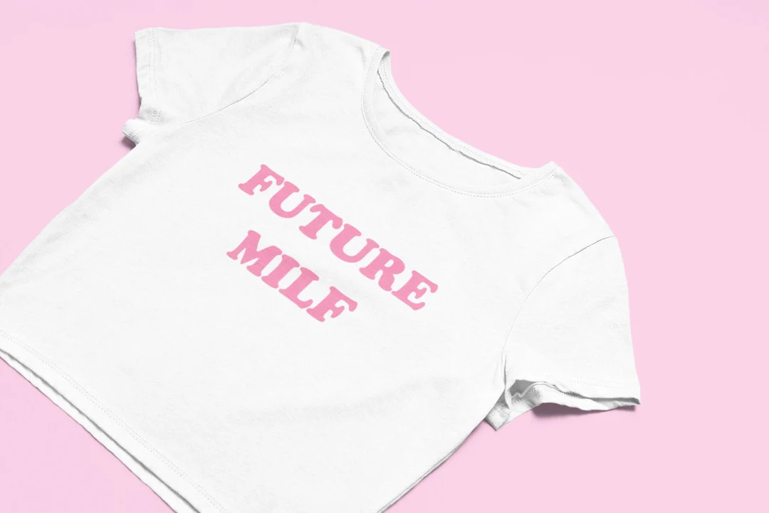 Future Milf Crop Top | Flowy Fit Crop Top | Funny Crop Top | Y2K Shirt | Gift for Girlfriend | Cr... | Etsy (US)